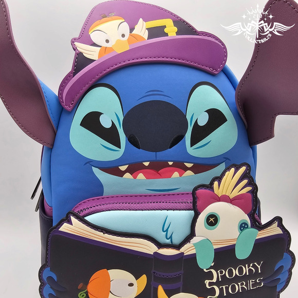 Loungefly Disney Stitch Spooky Stories Halloween Glow Mini Backpack main image 8
